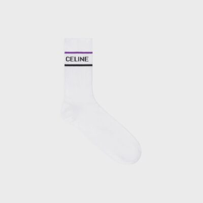 CELINE SOCKS IN STRIPED COTTON