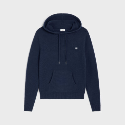 triomphe hooded sweater in cashmere wool