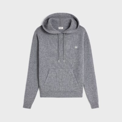 triomphe hooded sweater in cashmere wool