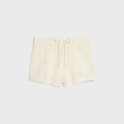 mini shorts in triomphe cotton pointelle