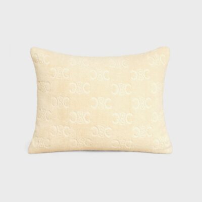 beach cushion in monogram terry cotton