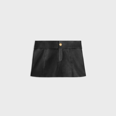 mini skirt in soft lambskin