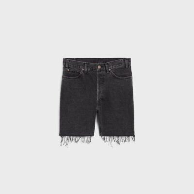 Wesley shorts in charcoal wash denim