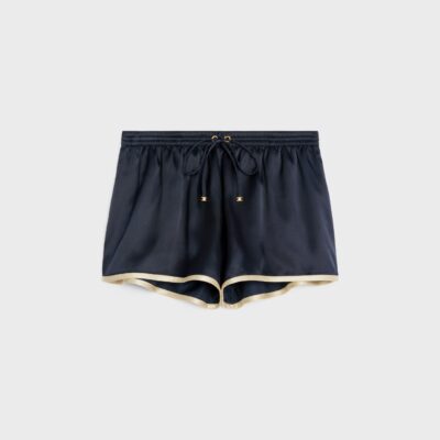 mini shorts in flowing satin