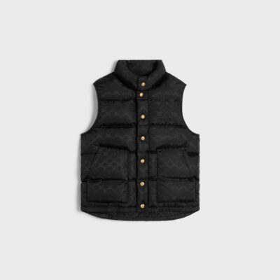 quilted blouson jacket in monogram nylon