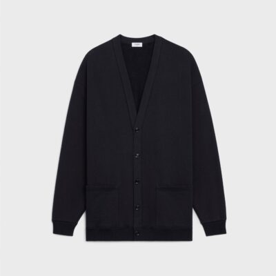 OVERSIZED CELINE CARDIGAN IN COTTON FLEECE