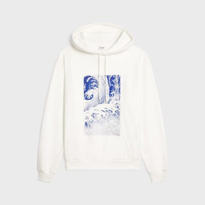 LOOSE WAVE HOODIE IN COTTON FLEECE