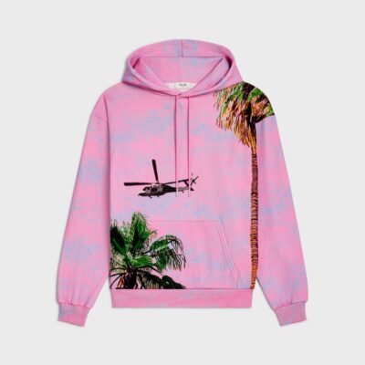 loose ave 57 sky hoodie in cotton fleece