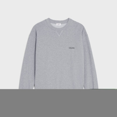 Celine loose sweatshirt in cotton fleece