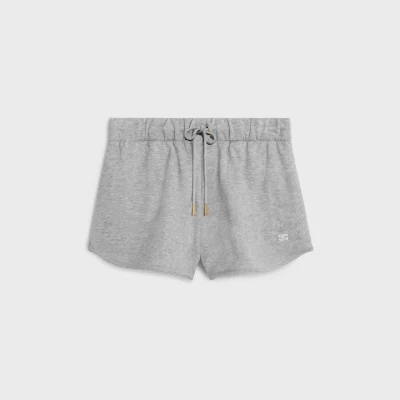 Triomphe mini shorts in cotton and cashmere