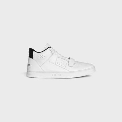 CT-02 MID SNEAKER WITH VELCRO in CALFSKIN