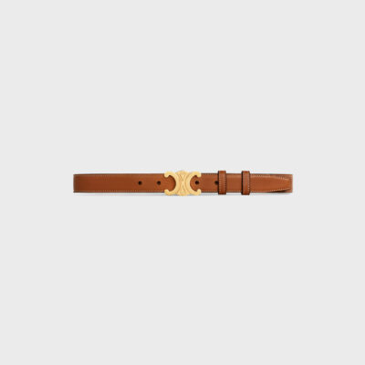 Medium Triomphe Belt in Natural Calfskin