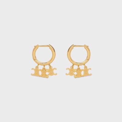 Triomphe Trio Hoops in Brass with Gold Finish