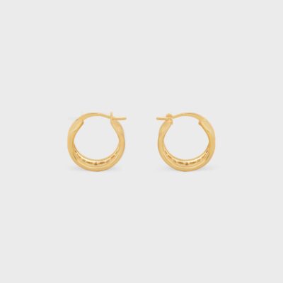 Triomphe Multi Hoops in Brass with Gold Finish