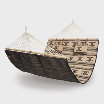 Hammock in Textile with Triomphe Pattern