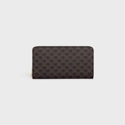 Large zipped wallet in Triomphe Canvas