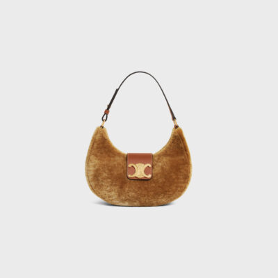 MEDIUM AVA TRIOMPHE BAG in SHEARLING AND CALFSKIN