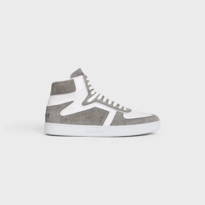 CT-01 “Z” TRAINER HIGH TOP SNEAKER in SUEDE CALFSKIN AND CALFSKIN