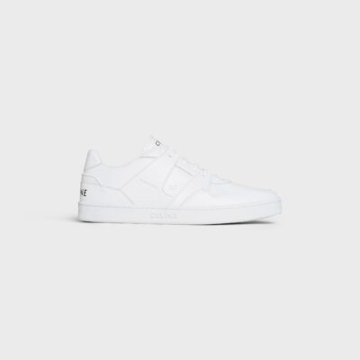 CT-04 CELINE TRAINER LOW LACE-UP SNEAKER in CALFSKIN