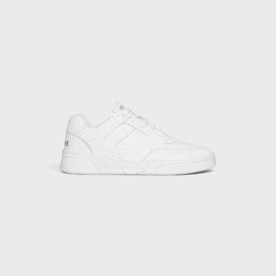 CELINE TRAINER CR-07 LOW LACE-UP SNEAKER in CALFSKIN