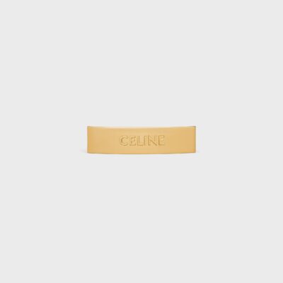 Celine Hair Clip in Brass and Steel with Gold Finish